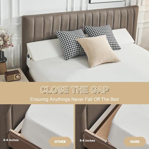 IFNOW Queen Size(60x6x10) Bed Wedge Pillow for Headboard, Mattress Gap Filler(0-8), Bed Wedge for Gap Between Your Headboard and Mattress White