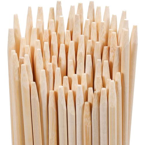 Smores Sticks 36 Long 5 mm Thick, 120 PCS Marshmallow Roasting Smore Sticks Bamboo, Disposable Marshmellow Sticks Camping Heavy Duty SMores Skewers for Outdoor Fire Pits Campfires Hot Dog Sausage
