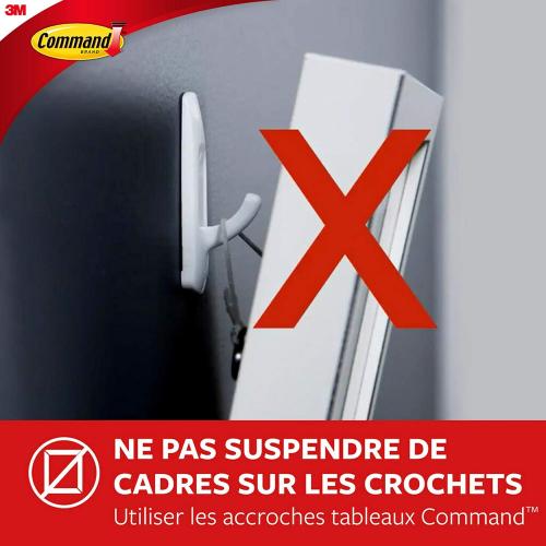 Command 17007 Broom Holder Holds up to 1.8 kg Load, 1 Hook and 2 Strips
