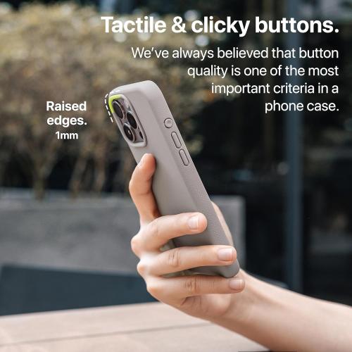 TineeOwl for iPhone 16 Pro Max Magnetic Case, Camera Control Button, Compatible with MagSafe, TPU, Minimalist, Slim/Thin, Grippy - Dune Series (Stone, iPhone 16 Pro Max)