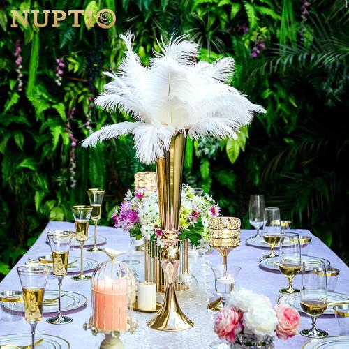 Gold Tall Centerpiece for Table,Tall, 6 Pcs
