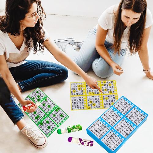 SEETOOOGAMES Bingo Paper Cards Bulk- 6 card-100 Books of 5 Sheets for Large Groups