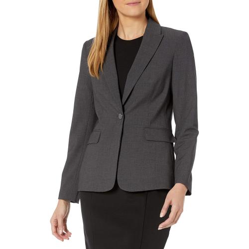 Size 4 Calvin Klein Women's One Button Lux Blazer