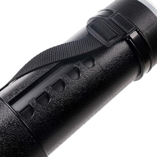 CALPALMY 2-Pack Extendable Poster Tubes Expand from 24.5” to 40” with Shoulder Strap | Carry Documents, Blueprints, Drawings and Art | Black Portable Durable Round Storage Cases with Lids and Labels