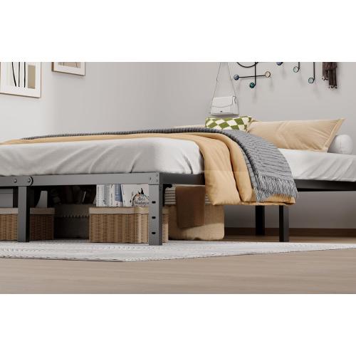 Metal Bed Frame Full Size - 12 Inch Heavy-Duty Full Platform Bed Frame No Box Spring Needed, Easy Assembly, Noise-Free, Sturdy Mattress Foundation, Underbed Storage Space