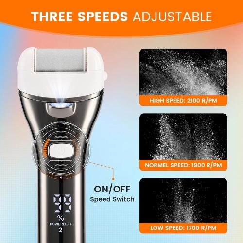 Electric Foot Callus Remover Rechargeable Pedicure Tool for Cracked Heels‼️missing pieces‼️