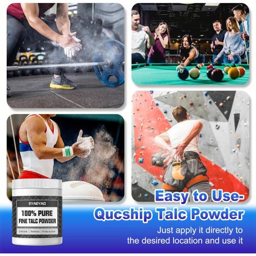 Super Purity Talcum Powder, Extremely Fine Talc Powder for Chalk Painting, Multiple Purpose Talcum Powder Unscented with Excellent Lubrication, for Bike (16 Ounces)