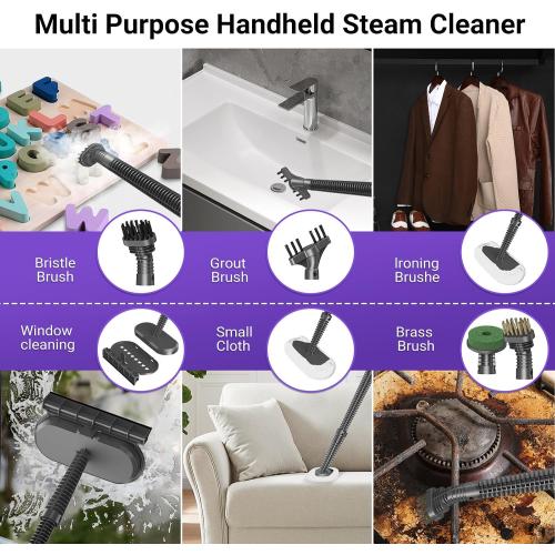 Steam Mop for Floor Cleaning, Heavy Duty 29-in-1 Steam Cleaner for Home with Detachable Handheld Steamer, for Hardwood, Tile, Walls, Grout, Windows, Furniture and Decks