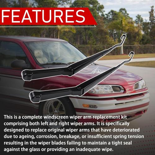 1 Pair Front Windshield Wiper Arm Kit