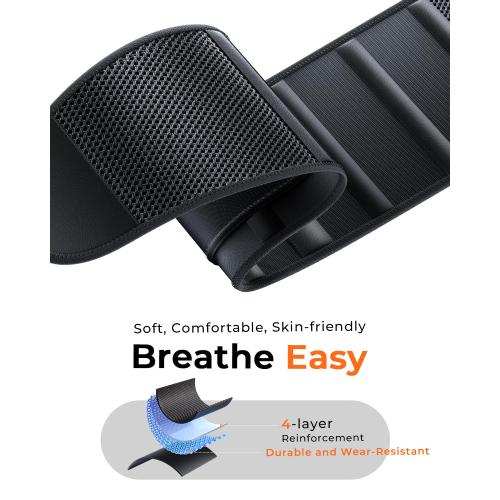 Medical-Grade Work Back Brace with Adjustable Shoulder Straps [Stronger Support & Breathable Mesh] Lower Back Support Belt for Men Women - Pain Relief for Lifting, Warehouse, Construction & Moving