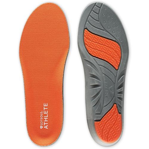 SOF SOLE ATHLETE Performance Men's Insoles - PU Foam & Gel Inserts - Heel-to-Toe Cushioning, Support, & Moisture Control, - Lightweight Comfort & Stability - Ideal for Runners, Walkers, Athletes