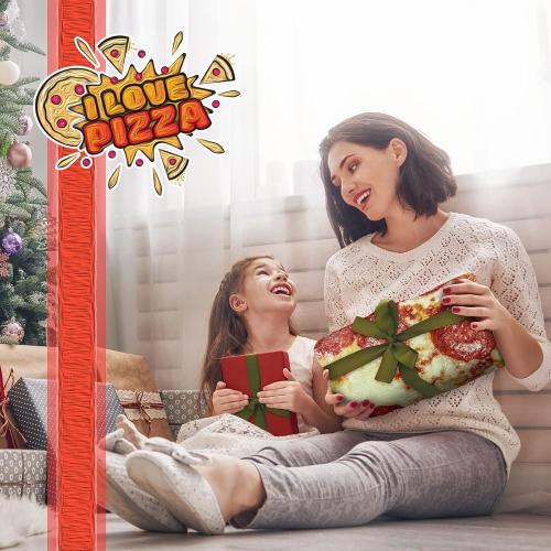 Bcareself Pizza Blanket Adult Kdis Size Double Sided Funny Realistic Food Personalized Throw Blanket Novelty Gift for Everyone 300 GSM Soft Flannel 60 inches Red