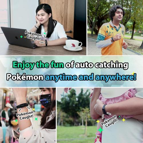 Brook Pocket Auto Catch Plus with Keychain - Upgraded Version of Auto Catch, Auto Spin, Catching Pocket Monsters, Collecting Items, Wristband Bracelet Auto Catcher Accessory [Exclusive Version]