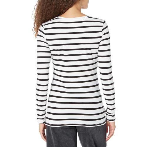 Size M Amazon Essentials Womens Regular-Fit Long-Sleeve Crewneck T-Shirt