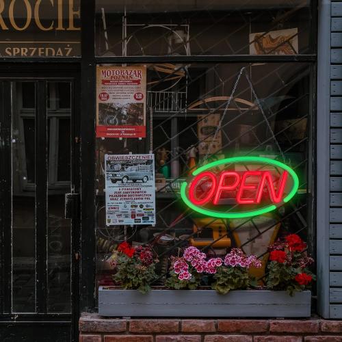 LED Open Sign,Bright Open Sign for Business Window with Remote Control,24x12 inch Large Size,Restaurant,Bar,Retail Shops,Window Storefronts,Salon,12V/2A Power Supply (Green-Red)