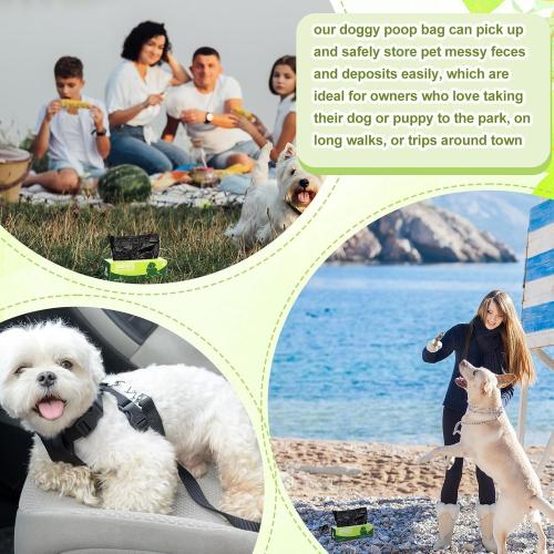 Sherr 10 Boxed Rolls 2000 Counts Dog Poop Bags Bulk Leak Proof Dog Waste Bags Doggy Poop Bags Pet Waste Bags for Puppy Pets Outdoor Walking and Travel, 10 Rolls of 200, Black