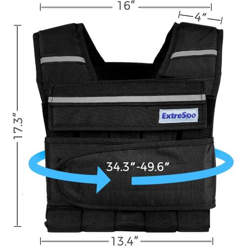 Adjustable Weighted Vest for Men Women, 40lb Rucking Weight Vests Adjustable for Running, Training Workout, Jogging, Walking
