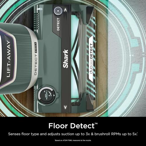 Shark Detect Pro Lift-Away ADV Bagless Upright Vacuum with DuoClean Detect, HEPA Filter, Anti-Allergen, Powerful Suction, and Odor Neutralizer Technology, Evergreen, LA802