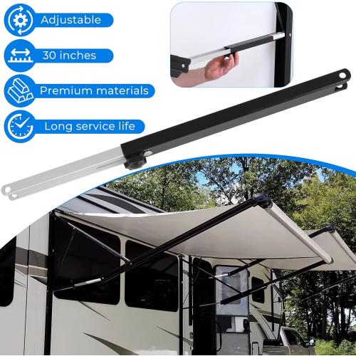 AUTOVIC RV Awning Adjustable Pitch Arm 30 inch for Dometic 9100 Power Awning Replace 8952002.400U