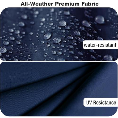 Joyside Outdoor Chair Cushions Set, 22x25/22x24 Inch Patio Furniture Deep Seat Cushions, Water Resistant & Thick Cushion, Outdoor Replacement Cushions for Seat and Sofa (Blue, 2 Set)