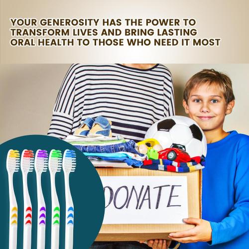 Navona Set of 150 PCS Individually Wrapped Bulk Toothbrush Pack, Disposable Soft Bristle for Adult or Kid, Ergonomic Handle, Perfect for Travel, Hotel, Donation