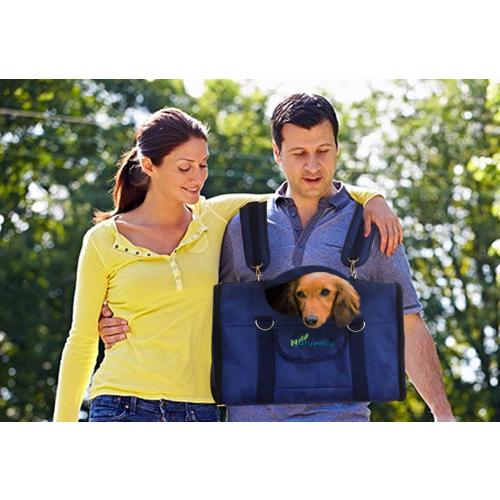 6-in-1 Sturdy Pet Carrier Backpack, Front Pack, Shoulder Bag, Pet Hand Bag, Car Seat Crate, Soft-Sided pet Carrier, Small Dog & Cat Travel Carrier, Size Medium for Pets 14-16 Long