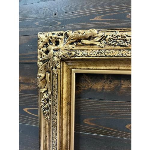 20X30 Traditional compo XL ornate frame, Marble Gold finish, handmade, custom made, handpainted. (20 X 30 FRAME ONLY)