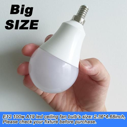 3 Pack E12 100W Equivalent LED Candelabra Bulbs, E12 A19 A60 LED Ceiling Fixtures Light Bulbs 6000K Daylight White,Bright Small Candelabra Screw Base Globe Shape Chandelier Bulbs 10W 1200lm,Non Dimmable,3Pcs