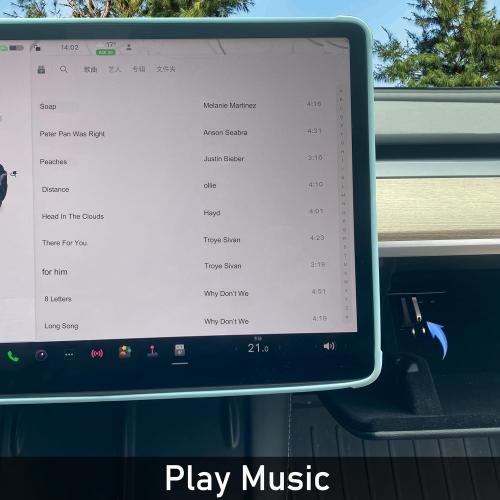 Glove Box USB Hub for Tesla Model Y 2021-2024 and Model 3 2021-2023, 4-in-1 Multiport Glovebox Docking Station Accessories for Dashcam Flash Drive Charger Data Transfer Games Music