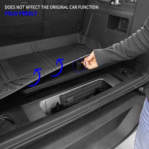 Rongtaod Cargo Mat & Backrest Mats for 2021-2025 2026 Ford Bronco 4 Door | NOT for Bronco Sport, Trunk Mat Cargo Liner TPE All Weather Back Seat Cover Protector 2025 Bronco Accessories