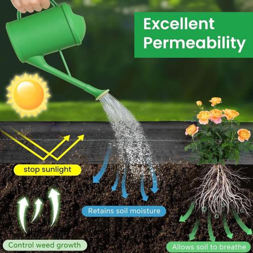 4ftx100ft Garden Landscape Fabric Weed Barrier Fabric Heavy Duty,Weed Blocker Fabric, Geotextile Fabric Under Gravel,Garden Tarp to Prevent Weeds, Landscaping Fabric