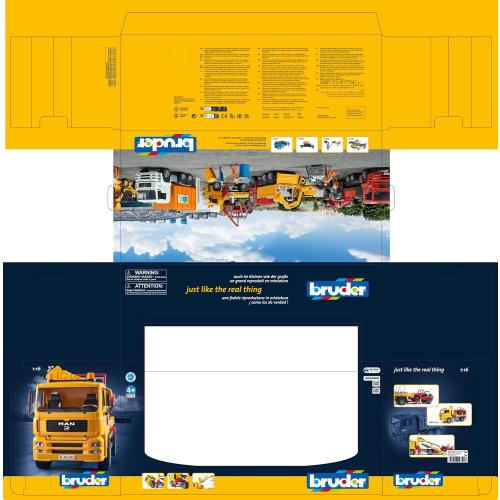 Bruder 02750 Man TGA Tow Truck with Cross Country Vehicle