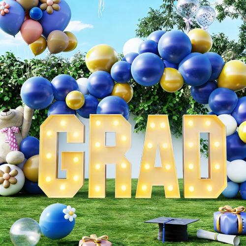2.3FT LED Light Up GRAD Marquee Numbers