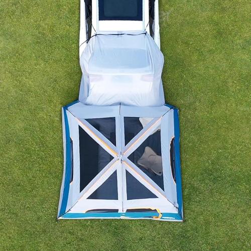 UNP SUV Tents for Camping 6 Person Car Camping Tailgate Tent for Outdoor | Easy Set Up with Rainfly Double Layer Waterproof Family SUV Cabin Tent 10'X9'X78in(H)