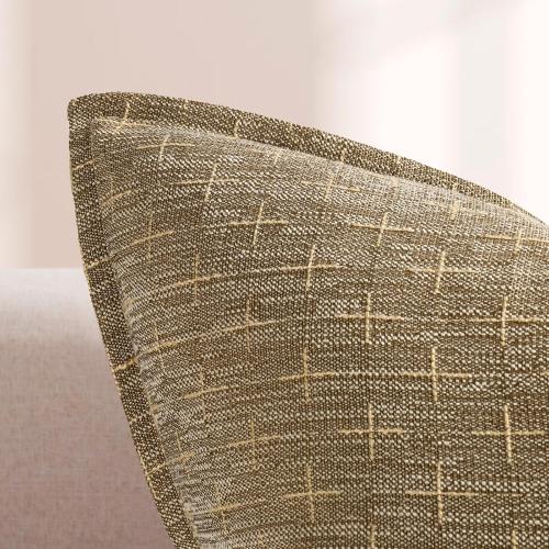 ZWJD Pillow Covers 20x20 Set of 2 Soft Polyester Textured Pillow Covers with Stylish Flange Edge Cozy Farmhouse Throw Pillows for Couch Bed Sofa Living Room