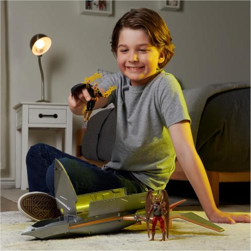 DC Comics, Hawk Cruiser Patrol, , Over 16-inch Wide, First Edition, Super Hero Kids Toys for Boys and Girls Aged 4 and Up