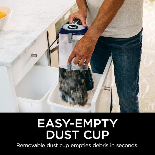 Shark Upright Vacuum, Navigator Lift-Away Deluxe with Large Dust Cup Capacity, HEPA Filter, Swivel Steering, Upholstery Tool & Crevice Tool, Blue, NV360