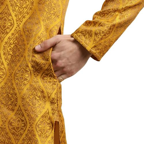 Sojanya XXL (Since 1958 Men'S Jacquard Silk Kurta