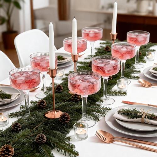 Ronasip 50 Pack 7oz Plastic Champagne Flutes - Clear Acrylic Champagne Glasses for Champagne Tower, Unbreakable Reusable Coupe Glasses for Wedding, Bridal Shower, Toasting & Party