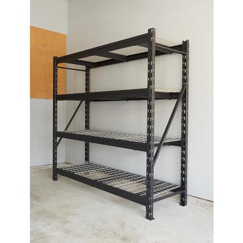Ironton 4-Tier Industrial Steel Shelving Unit, 8,000-Pound Load Capacity, Garage Storage Rack, 77 W x 24 D x 72 H