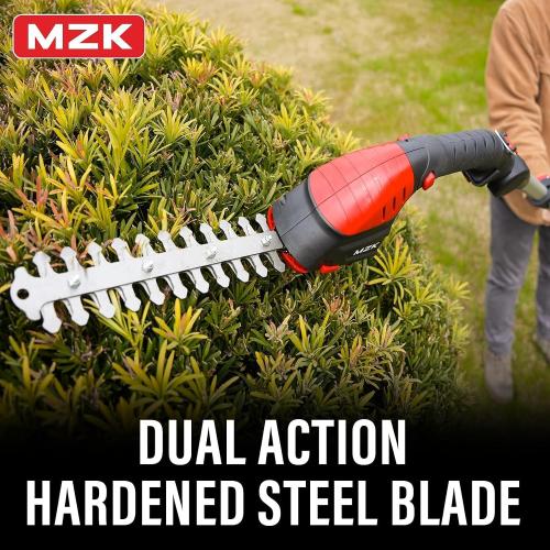 MZK 2-in-1 20V Pole Mini Hedge Trimmer & Grass Shear, 13ft Reach, Electric Hedge Trimmer with Extension Pole, Multi-Angle for Garden, Lawn( Missing Battery and Charger )