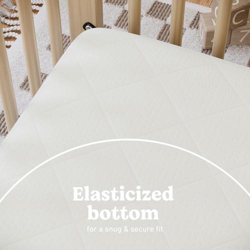 Graco Premium Crib Mattress & Protector Value Bundle– Includes GREENGUARD Gold Certified Crib & Toddler Mattress, GREENGUARD Gold Certified Waterproof Protector