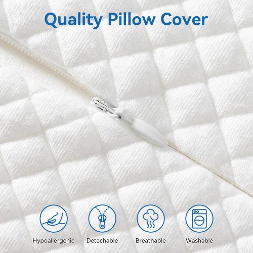 AM AEROMAX 26 Queen Size Contour Memory Foam Pillow, Cervical Pillow for Neck Pain Relief, Neck Orthopedic Sleeping Pillows for Side, Back and Stomach Sleepers