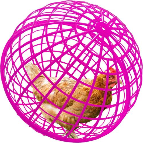 19.6 Movable Ball-Shaped Animals & Poultry Cages,Pet Safe Walking Net, Farm Courtyard Outdoor Accessible Rolling Rabbit Duck Hutch Chicken Coop,Preventing Dog Bites Trampled by Horse