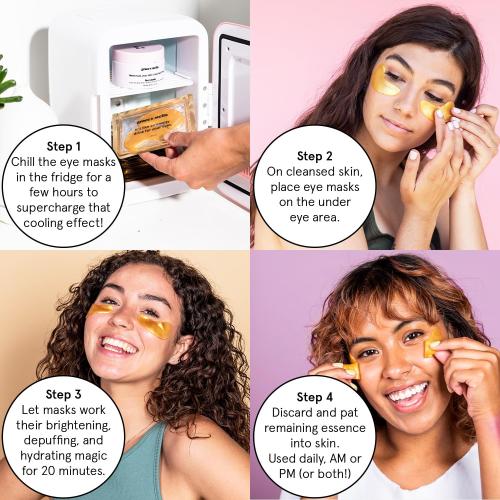 grace & stella Under Eye Patches (12 pairs) Eye Masks for Puffy Eyes and Dark Circles - Gifts for Women, Bridesmaids, Birthdays, Bachelorette Party, Self Care Gifts for Women - Vegan Cruelty-Free