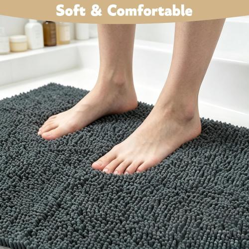 Dog Door Mat for Muddy Paws, 36x24, Super-Absorbent Entryway Rug | Soft Chenille Non-Slip Front Door Mat, Extra-large Mud-Trapping Doormat Indoor Entrance, Machine Washable & Dryer Safe