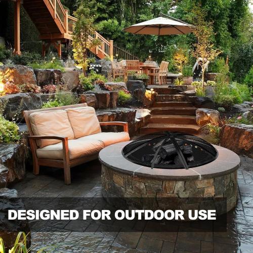 Outdoor Smokeless Fire Pit Ring 40 Inch Outer/36 Inch Inner Diameter, Heavy Duty Metal Round Liner Insert for Outside DIY Campfire or Bonfire Ring, Above or In Ground Use
