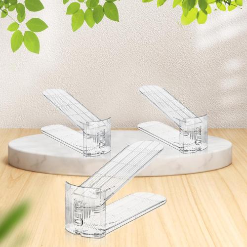 FENRUNXU Shoe Slots Organizer for Closet,8 Pack Shoe Stacker Shoe Rack Organizer for Closet Space Saver Storage Shoe Holder Organization(Transparent)