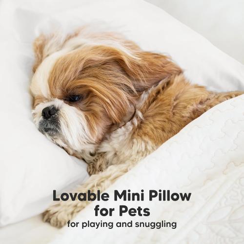 Mini Toddler Pillow with Pillowcase, 9x13 My Dreamy Pillow, French Gray