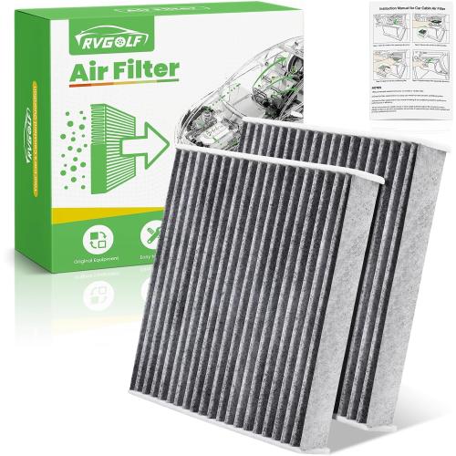 2-Pcs Cabin Air Filter for Toyota Camry, Corolla, 4Runner, Sienna, Tundra, RAV4, Lexus RX350, NX300, Subaru Legacy, Outback Car Replacement for CF10285 Essential Automotive Accessories